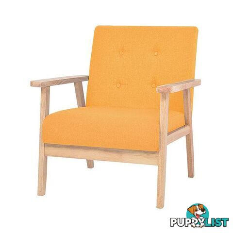 Armchair Fabric Yellow - Unbranded - 8718475569534