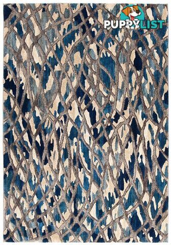 Dreamscape Ropes Modern Blue Rug - Unbranded - 8694561187076