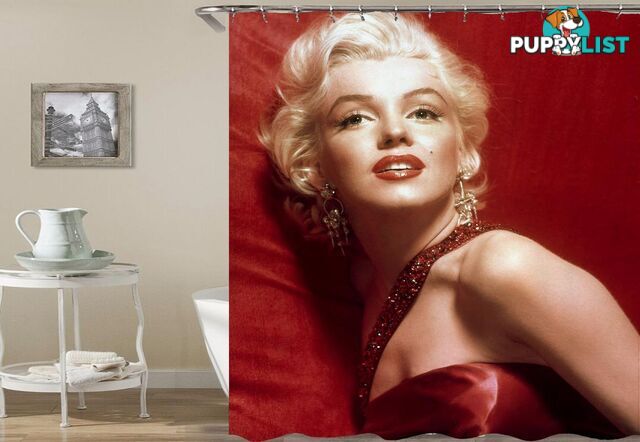 Marilyn Monroe The Lady In Red Shower Curtain - Curtain - 7427045928640