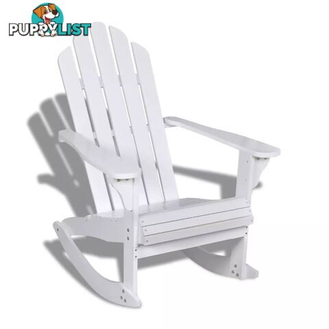 Wood Rocking Chair White - Unbranded - 7427046241830