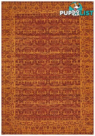 Magnolia Border Paprika Rug - Unbranded - 9375321879934