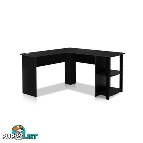 Office Computer Desk Corner Study Table Workstation L Shape Black - Artiss - 9355720064896