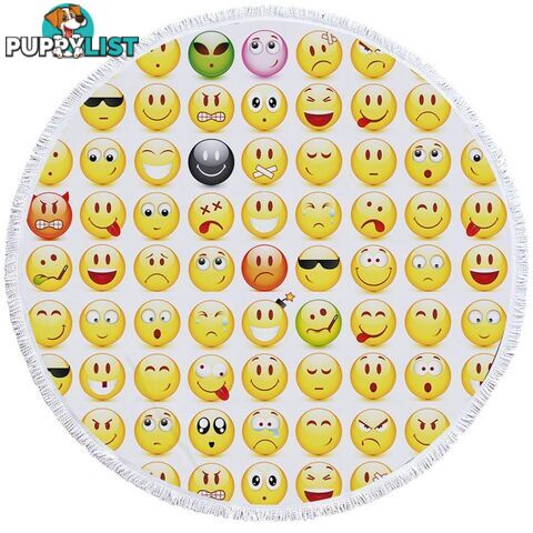 Emoji Beach Towel - Towel - 7427046319874