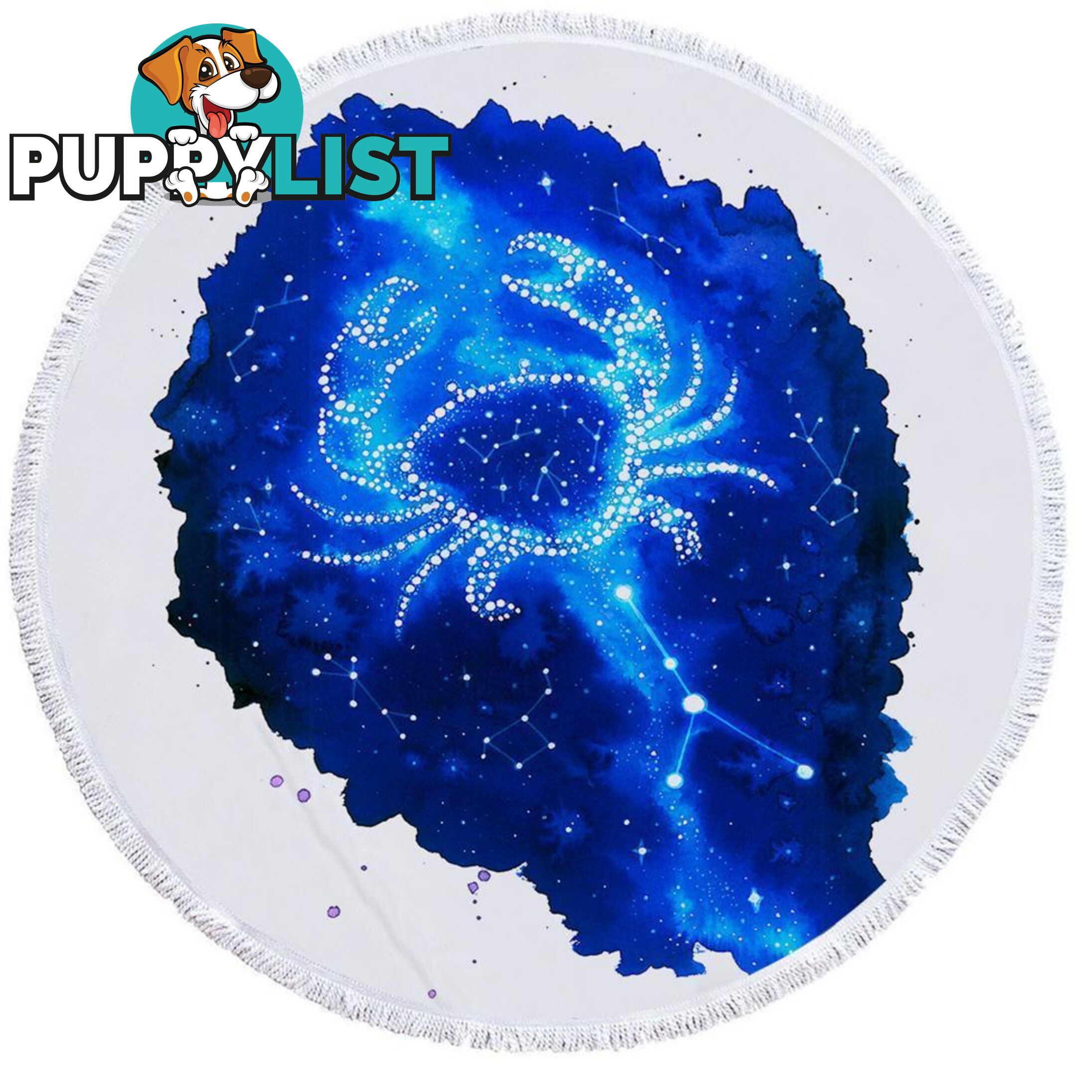 Zodiac Cancer Beach Towel - Towel - 7427046315050