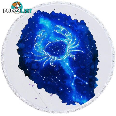 Zodiac Cancer Beach Towel - Towel - 7427046315050