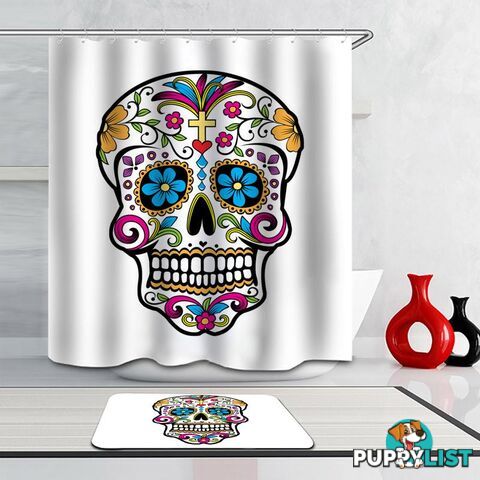 Sugar Skull Shower Curtain - Curtain - 7427045978935