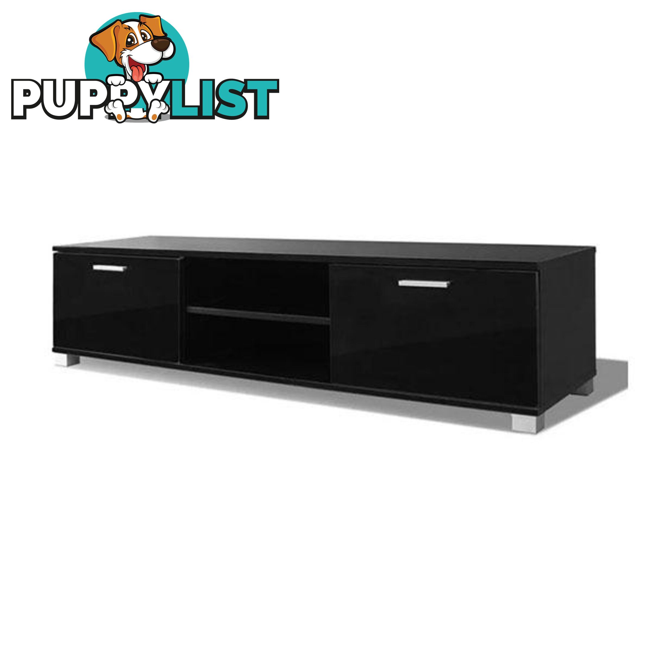 Tv Cabinet High Gloss Black - Unbranded - 8718475977230