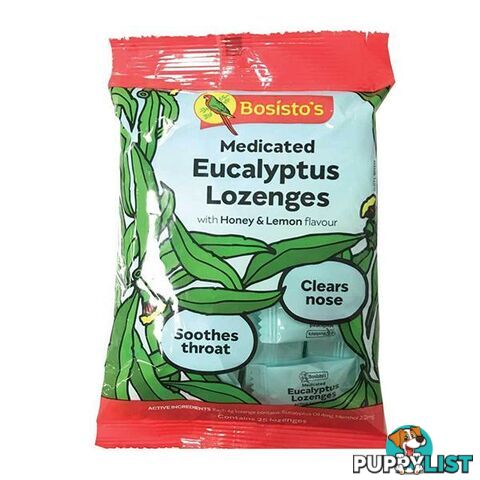 25 Medicated Lozenges Eucalyptus Honey Lemon Sore Throat Nose Drops - Unbranded - 787976618636