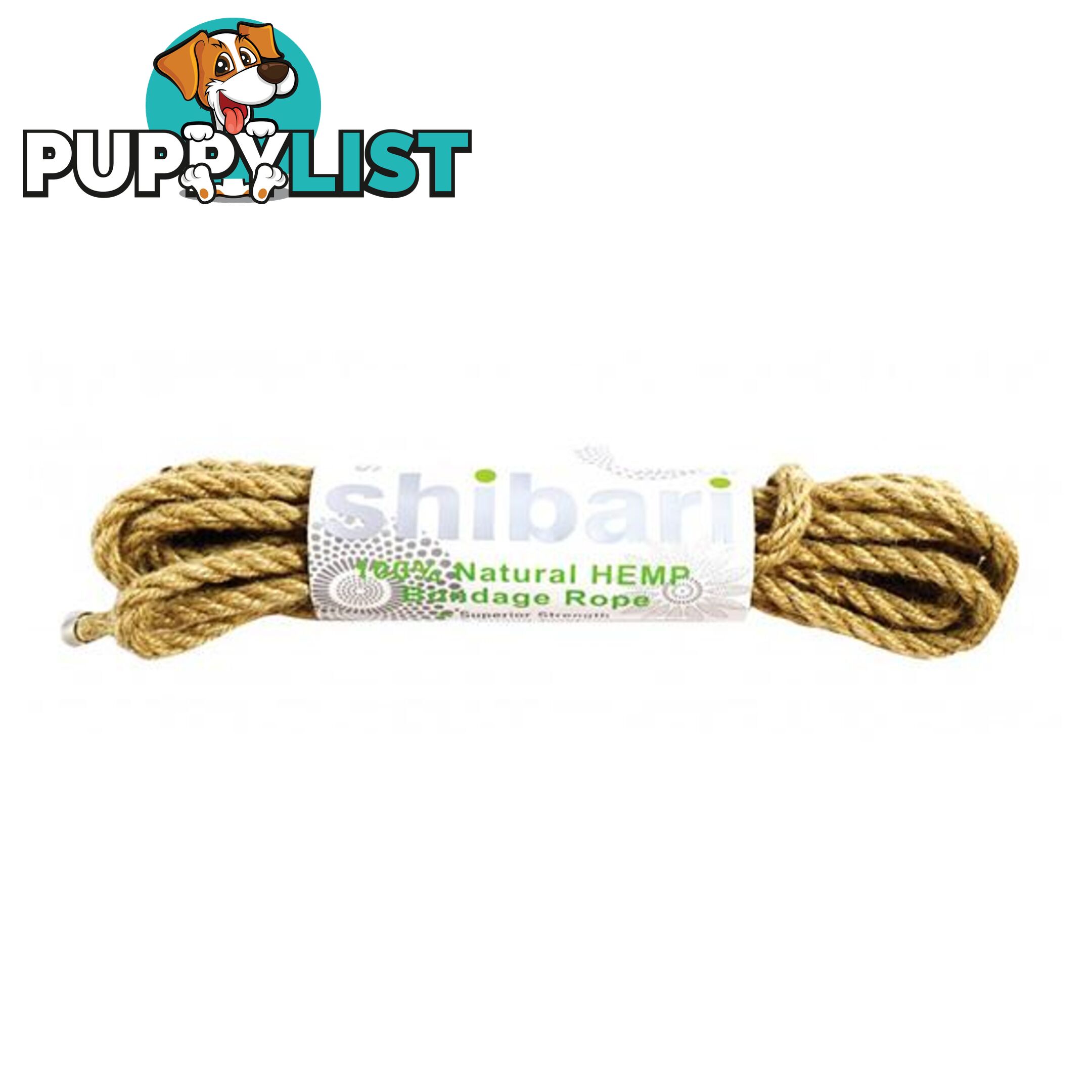 Shibari Rope 100 Percent Natural Hemp Brown - Shibari - 859612002571