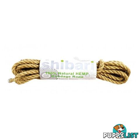 Shibari Rope 100 Percent Natural Hemp Brown - Shibari - 859612002571