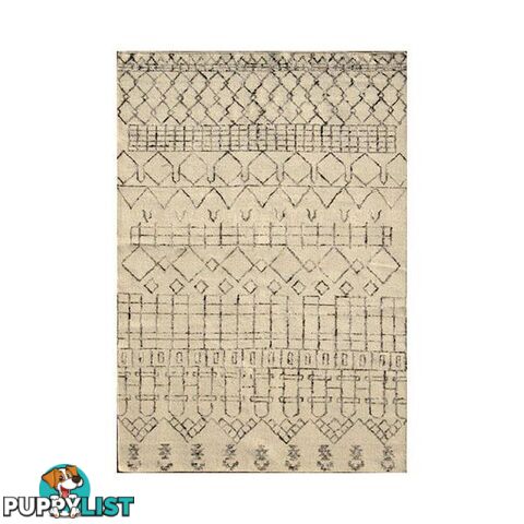 Casablanca White Handmade Flatweave Rug - Unbranded - 7427005891595