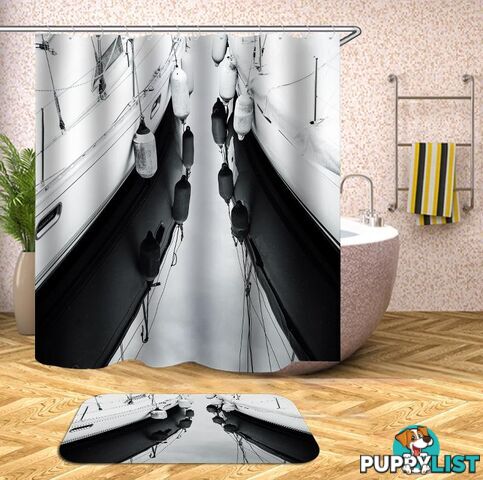 Yachts' Fenders Shower Curtain - Curtains - 7427045955103