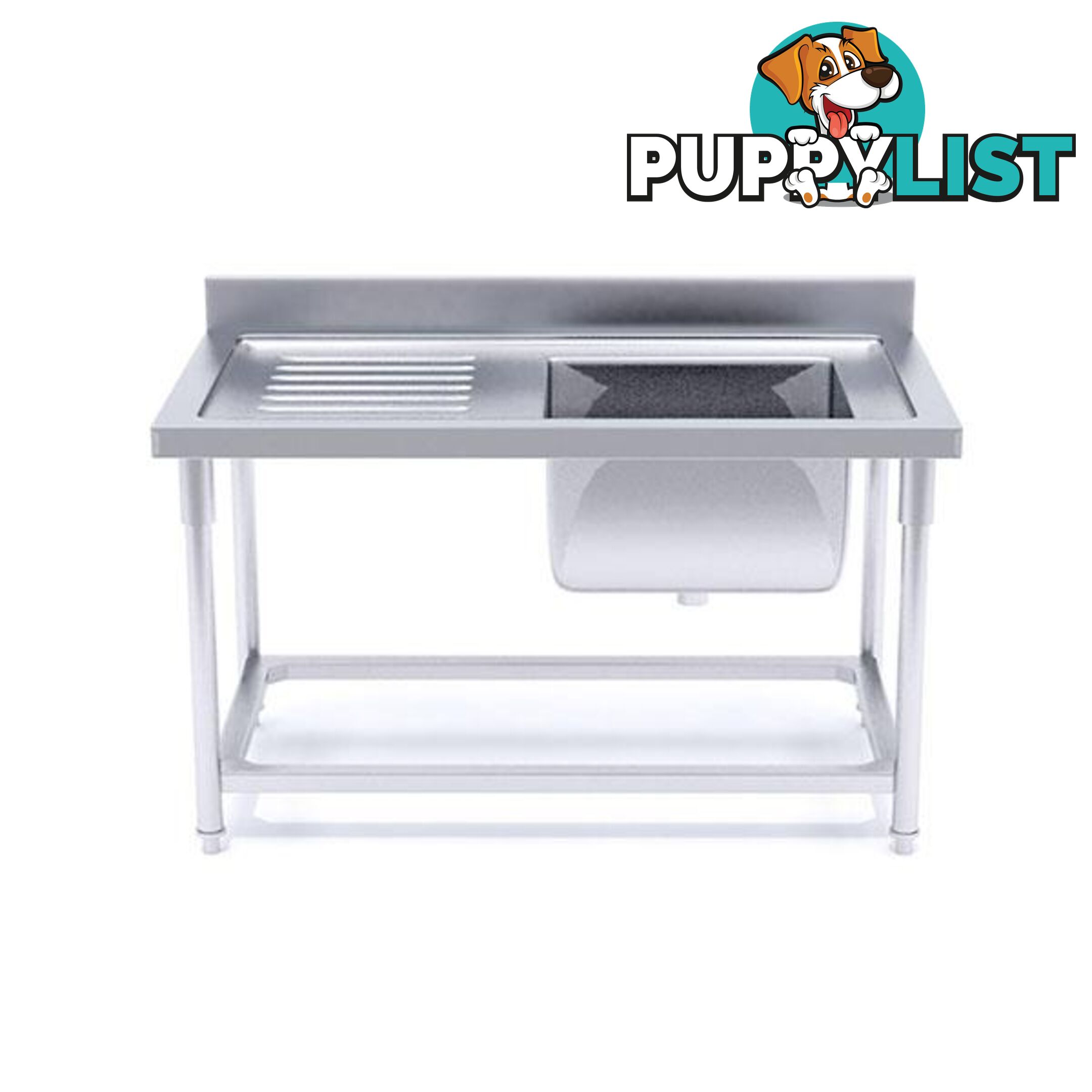 Soga 140X70X85 Stainless Steel Work Bench Sink Restaurant Food Prep - Soga - 787976617622