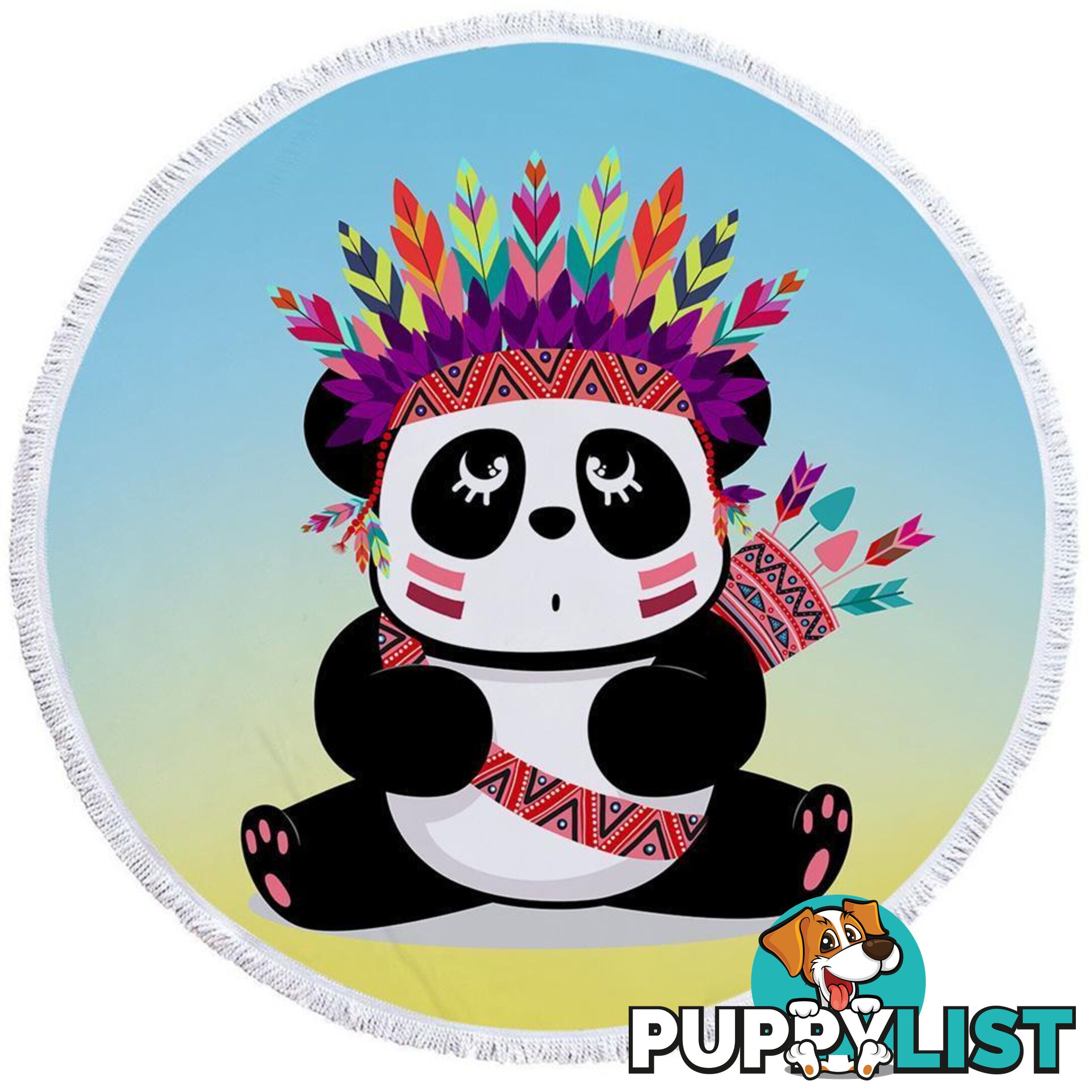 Chief Panda Beach Towel - Towel - 7427046309714