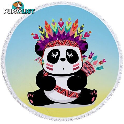 Chief Panda Beach Towel - Towel - 7427046309714