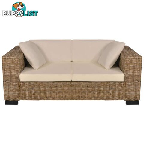 Seven Piece 2-Seater Sofa Set Real Rattan - Unbranded - 7427046375689