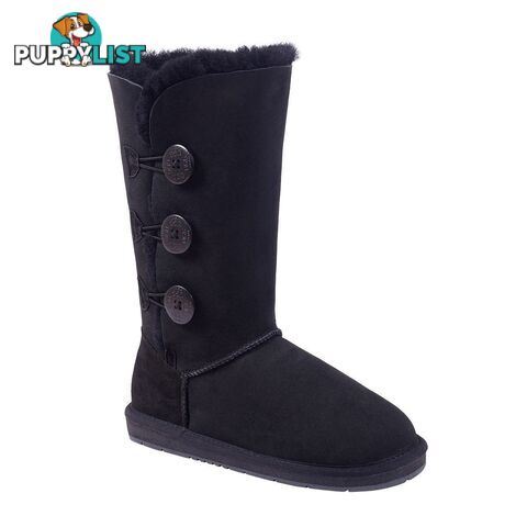 UGGS 3 Button Tall Sheepskin Cassidy 1873 Unisex Black - UGG - 822427508347