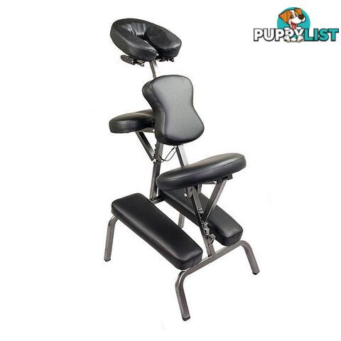 Aluminium Portable Massage Chair Black - Unbranded - 9352338002364