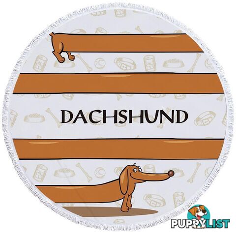 Dachshund Beach Towel - Towel - 7427046324212