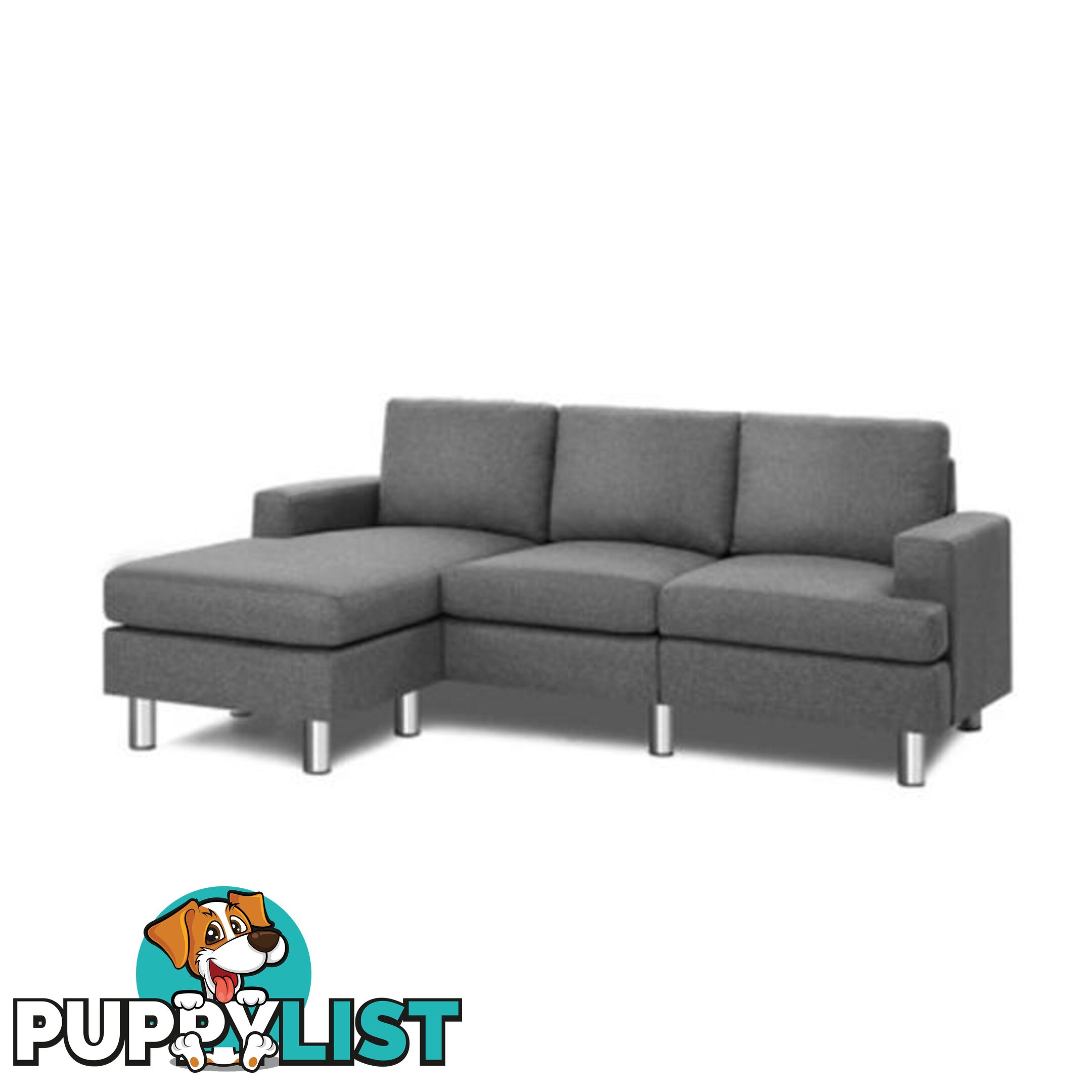 Sofa Lounge Set Couch Futon Corner Chaise Fabric 4 Seater Suite - Artiss - 9355720089684