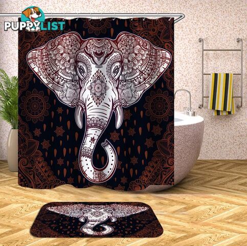 Gorgeous Indian Elephant Shower Curtain - Curtain - 7427046001502