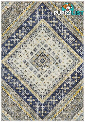 Babylon Diamond Navy Rug - Unbranded - 9375321874472