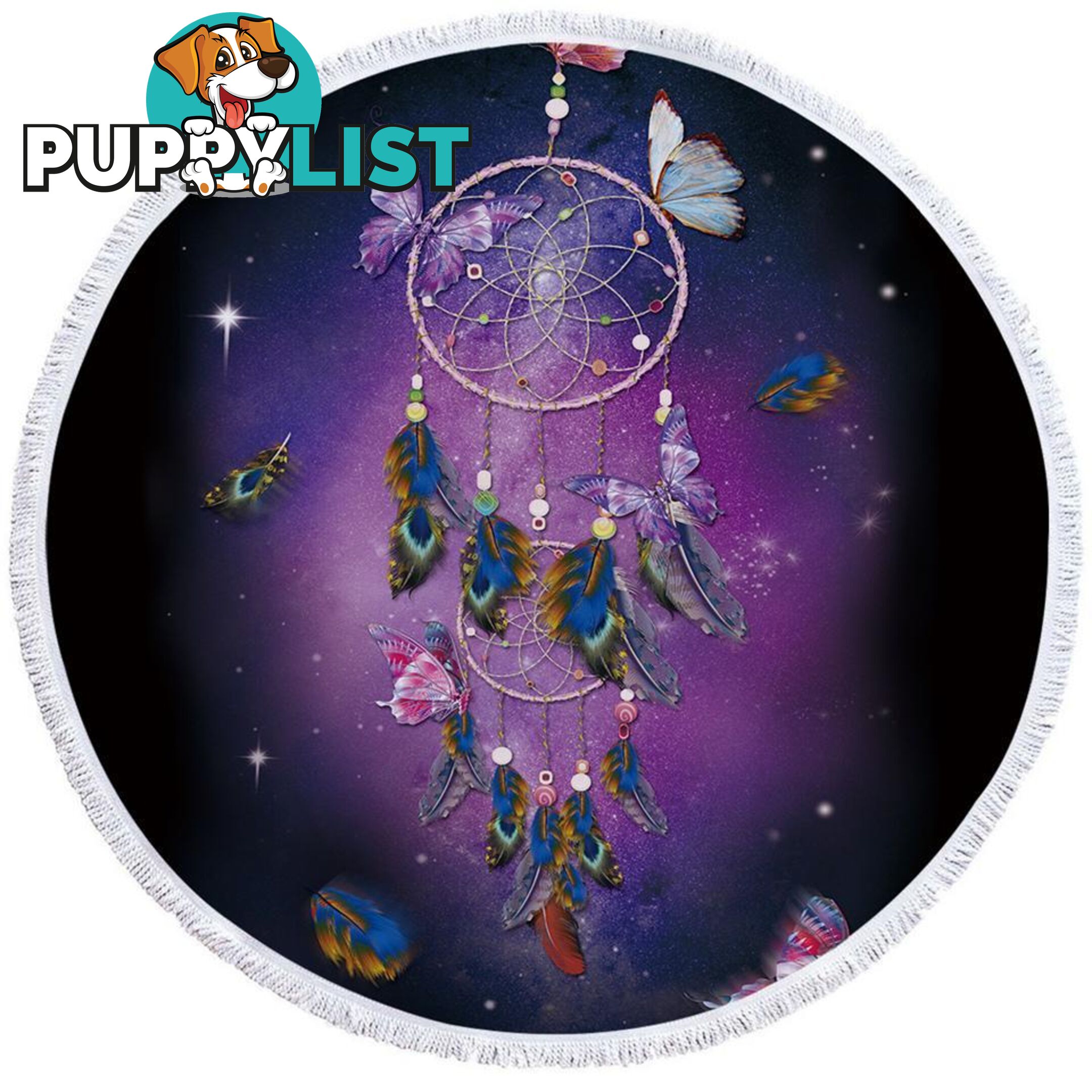 Space Dream Catcher Beach Towel - Towel - 7427046311441