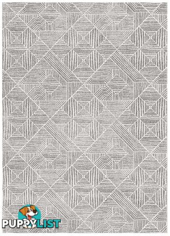 Oasis Kenza Contemporary Silver Rug - Unbranded - 9375321846905