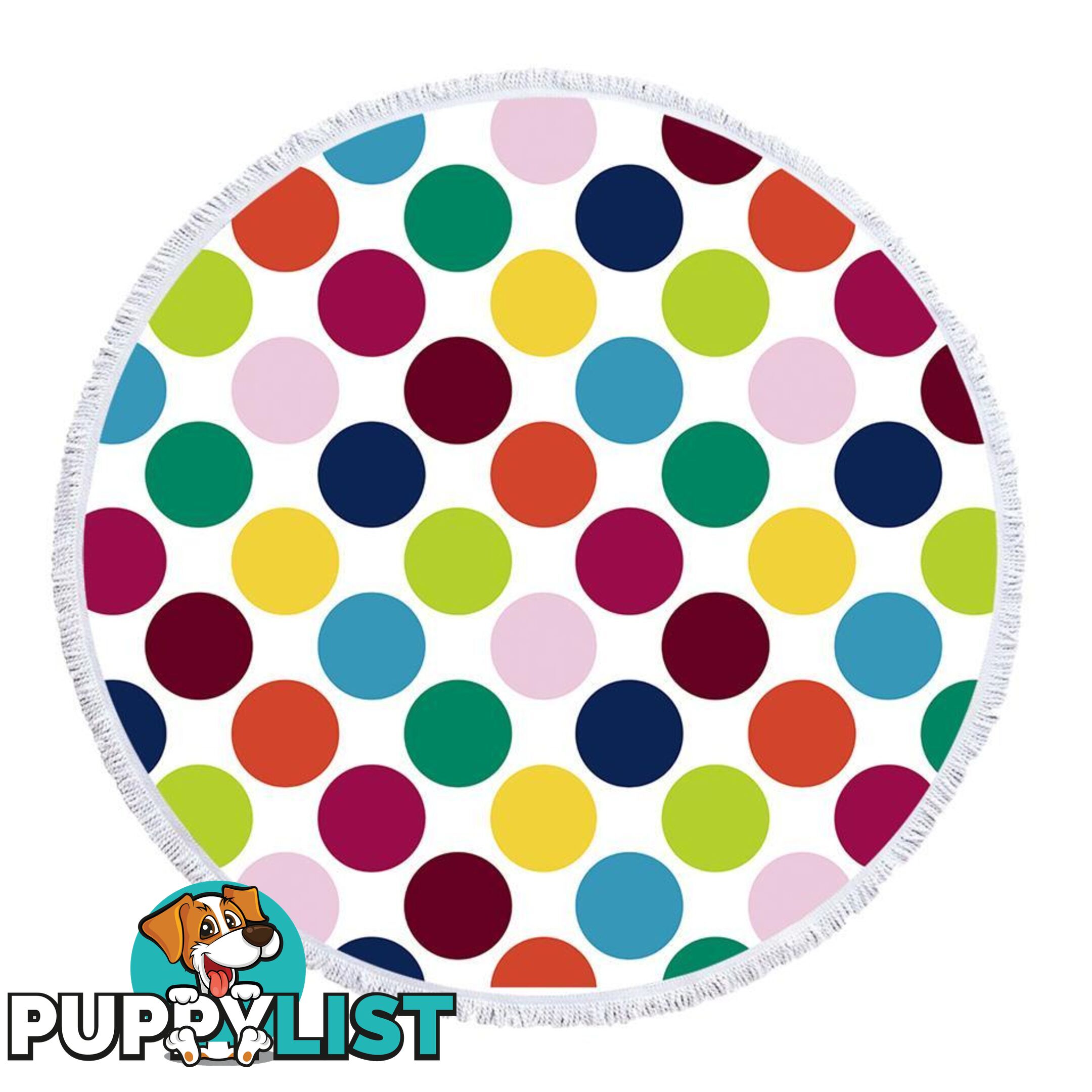 Multi Colored Dots Beach Towel - Towel - 7427046334709