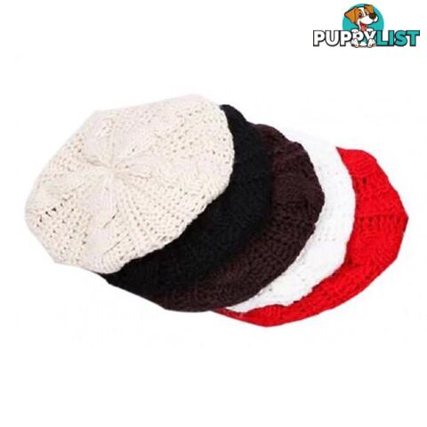 Chunky Knit Beret - Unbranded - 4326500403735