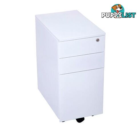 Slimline Mobile Pedestal 3 Drawer - Unbranded - 787976632311