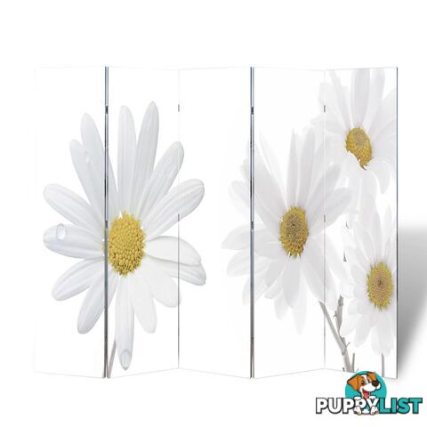 Room Divider 200cm x 180cm - Flower Print - Unbranded - 4326500429629