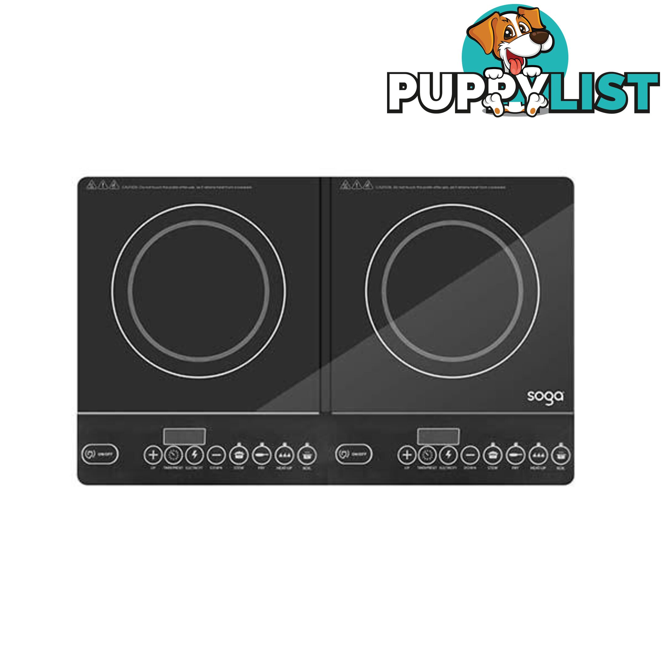 Soga Cooktop Portable Induction Led Electric Duo Burners Stove - Soga - 9476062089665