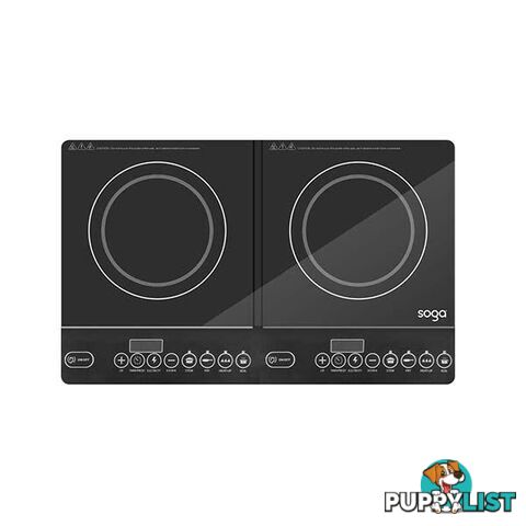 Soga Cooktop Portable Induction Led Electric Duo Burners Stove - Soga - 9476062089665