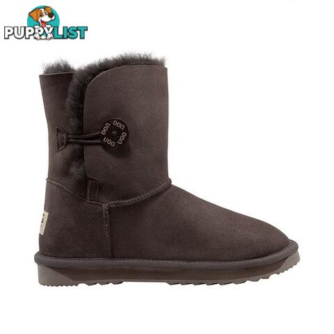 Comfort Me Australian Made Mid Bailey Button Ugg Boot Chocolate - Comfort Me - 822427523838