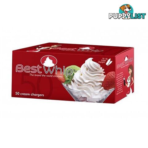 Best Whip Cream 8G Chargers 50X - Cream - 850296000945