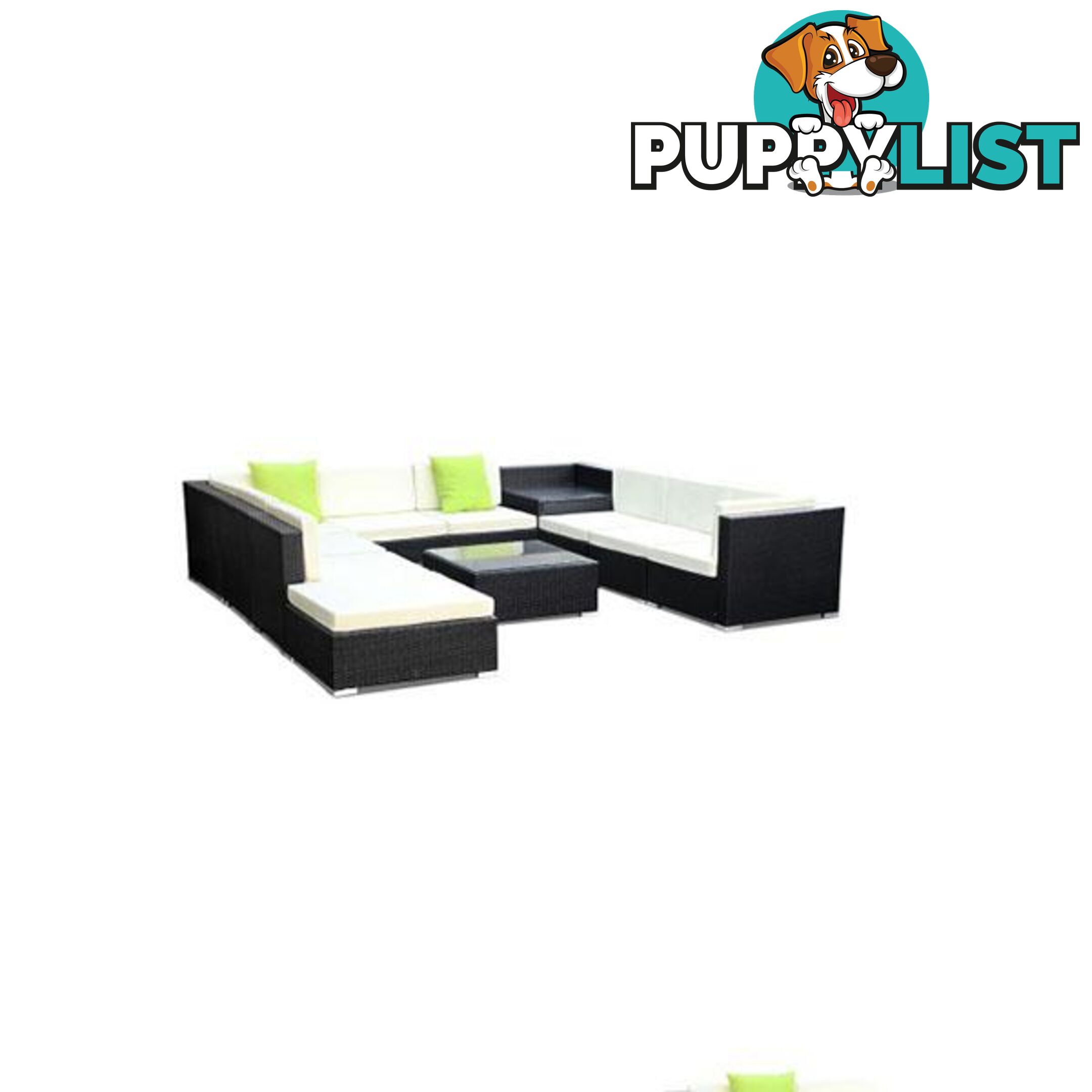 11 Piece Outdoor Furniture Set Wicker Sofa Lounge - Gardeon - 7427005869914