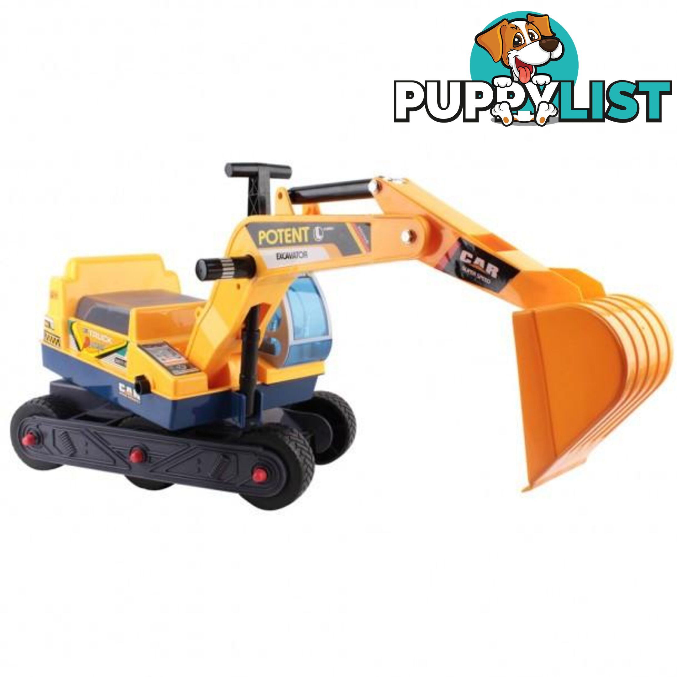 Kids Ride-On Excavator - Rigo - 4326500261847