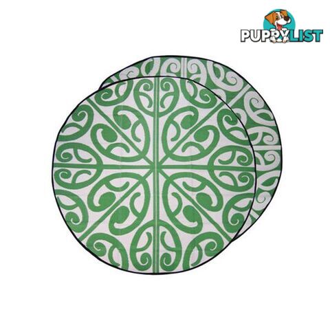 Korero New Zealand Design Recycled Mat Green And White - Recycled Mat - 797776542178