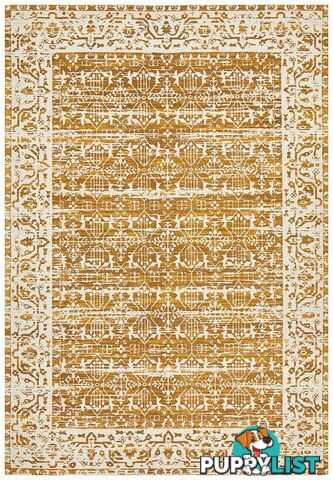 Magnolia Border Mustard Rug - Unbranded - 9375321879675