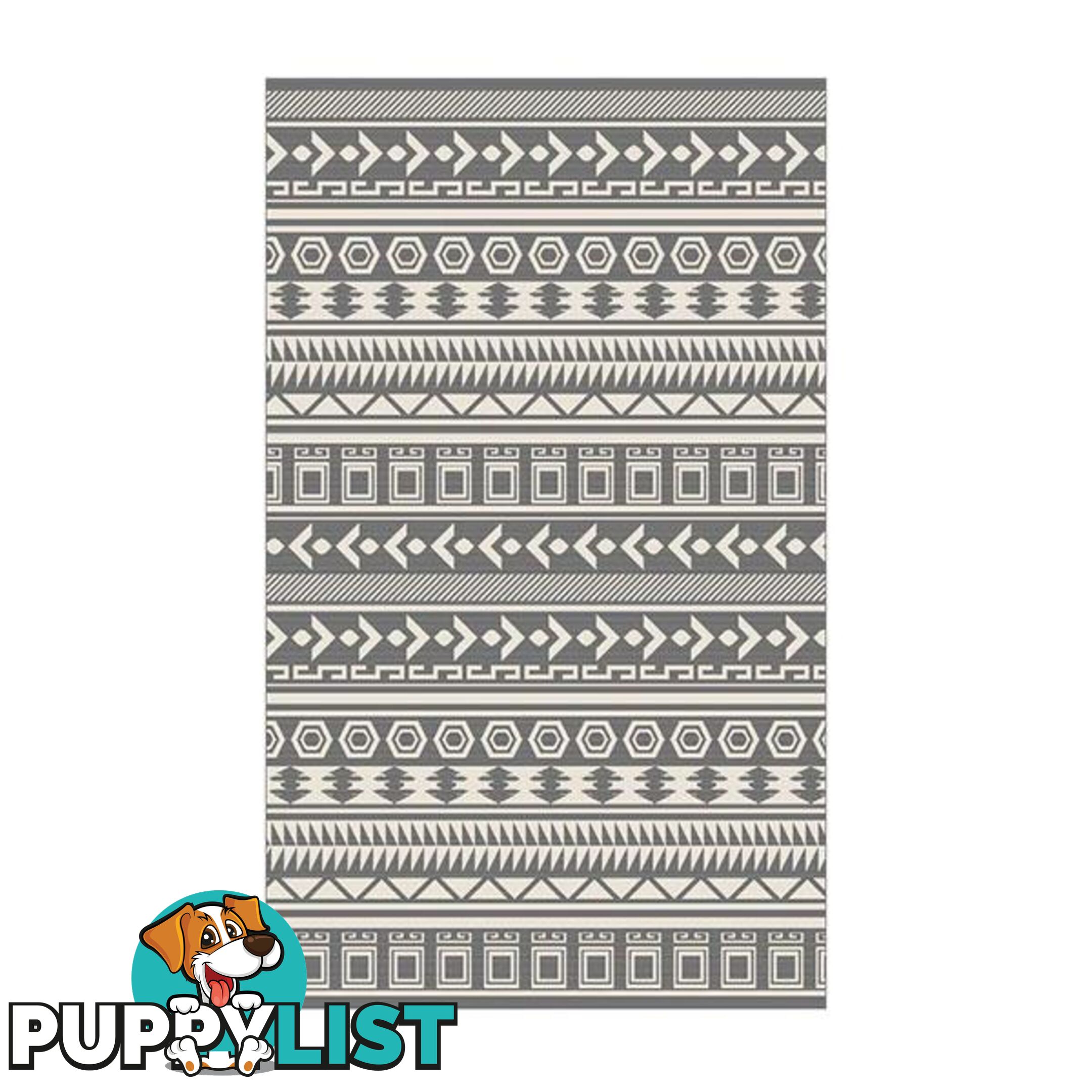 Silver Alfresco Woven Rug - Unbranded - 7427005866081