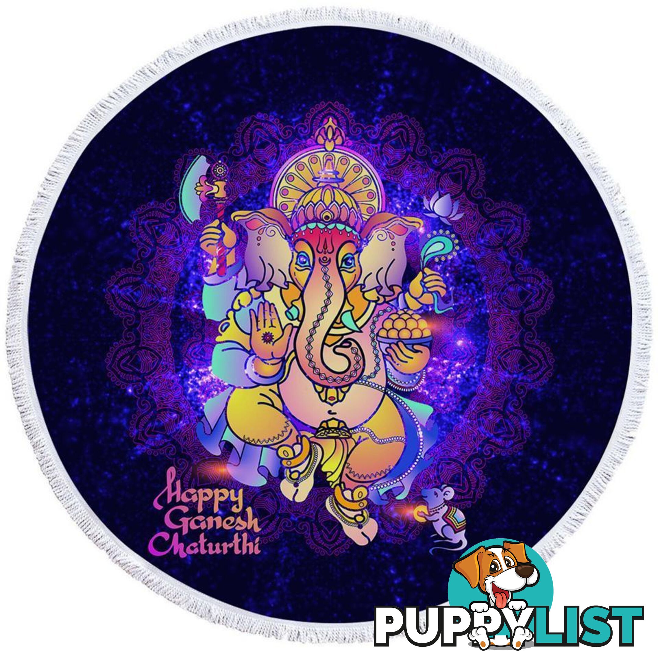 Space Ganesh Beach Towel - Towel - 7427046324724