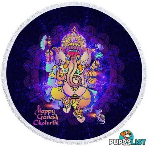 Space Ganesh Beach Towel - Towel - 7427046324724