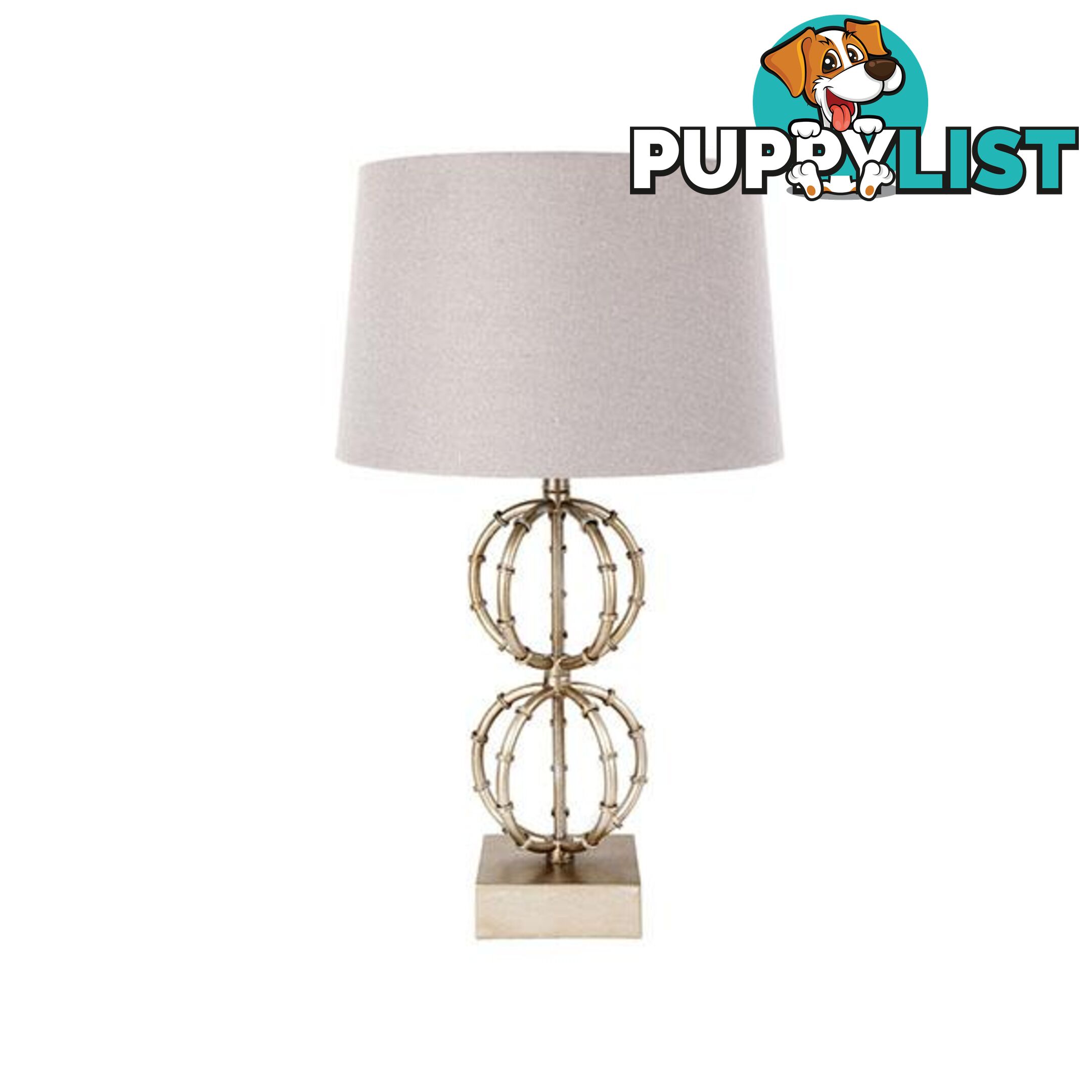 Lela Table Lamp Antique Silver - Table Lamp - 9320294096314