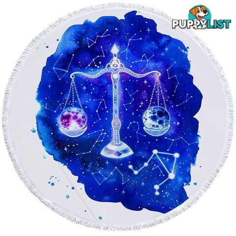 Zodiac Libra Beach Towel - Towel - 7427046315005