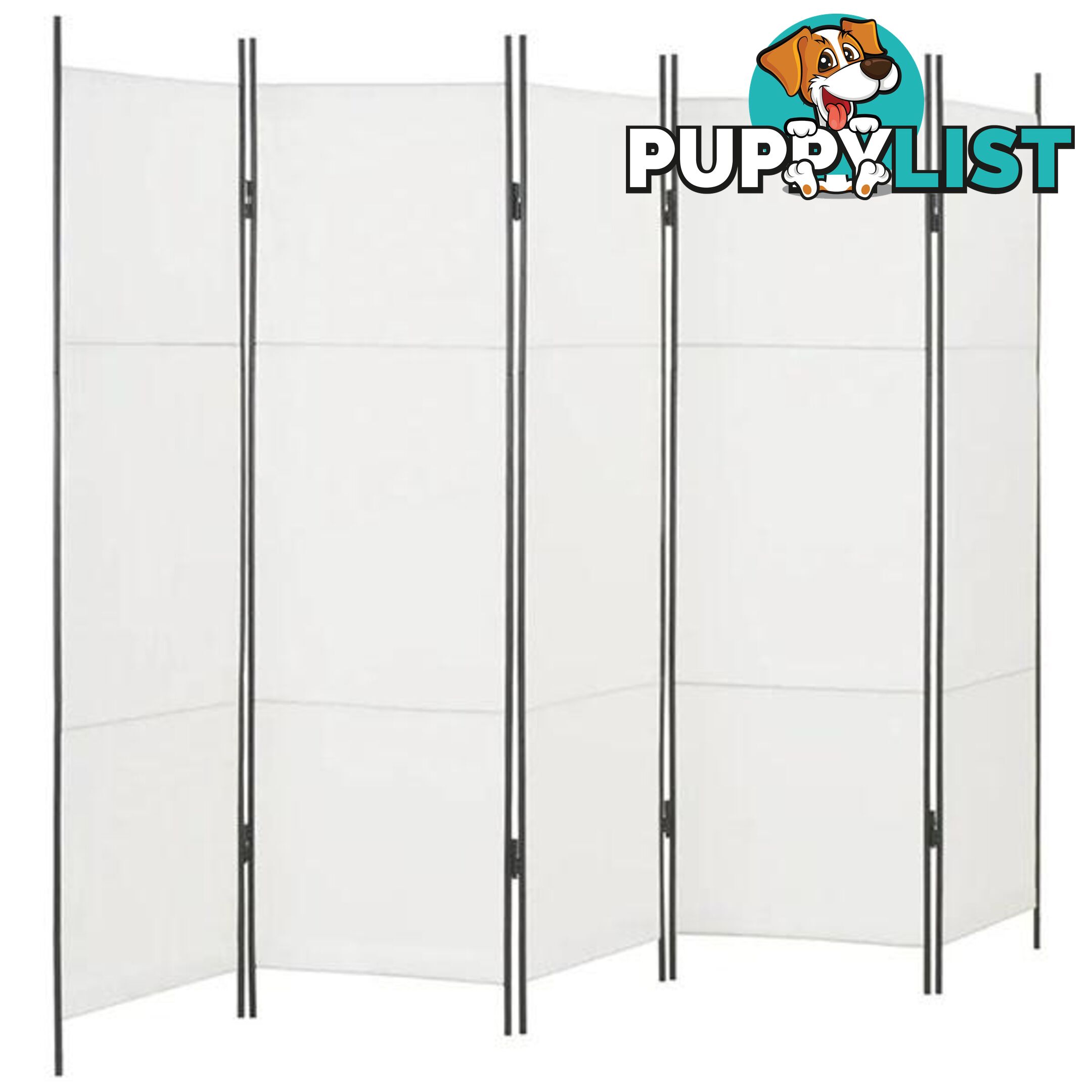 Five Panel White Room Divider - Unbranded - 9476062108250