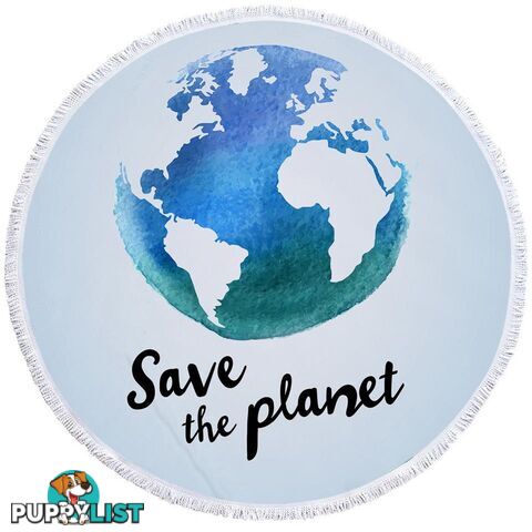 Save the Planet Beach Towel - Towel - 7427046344661