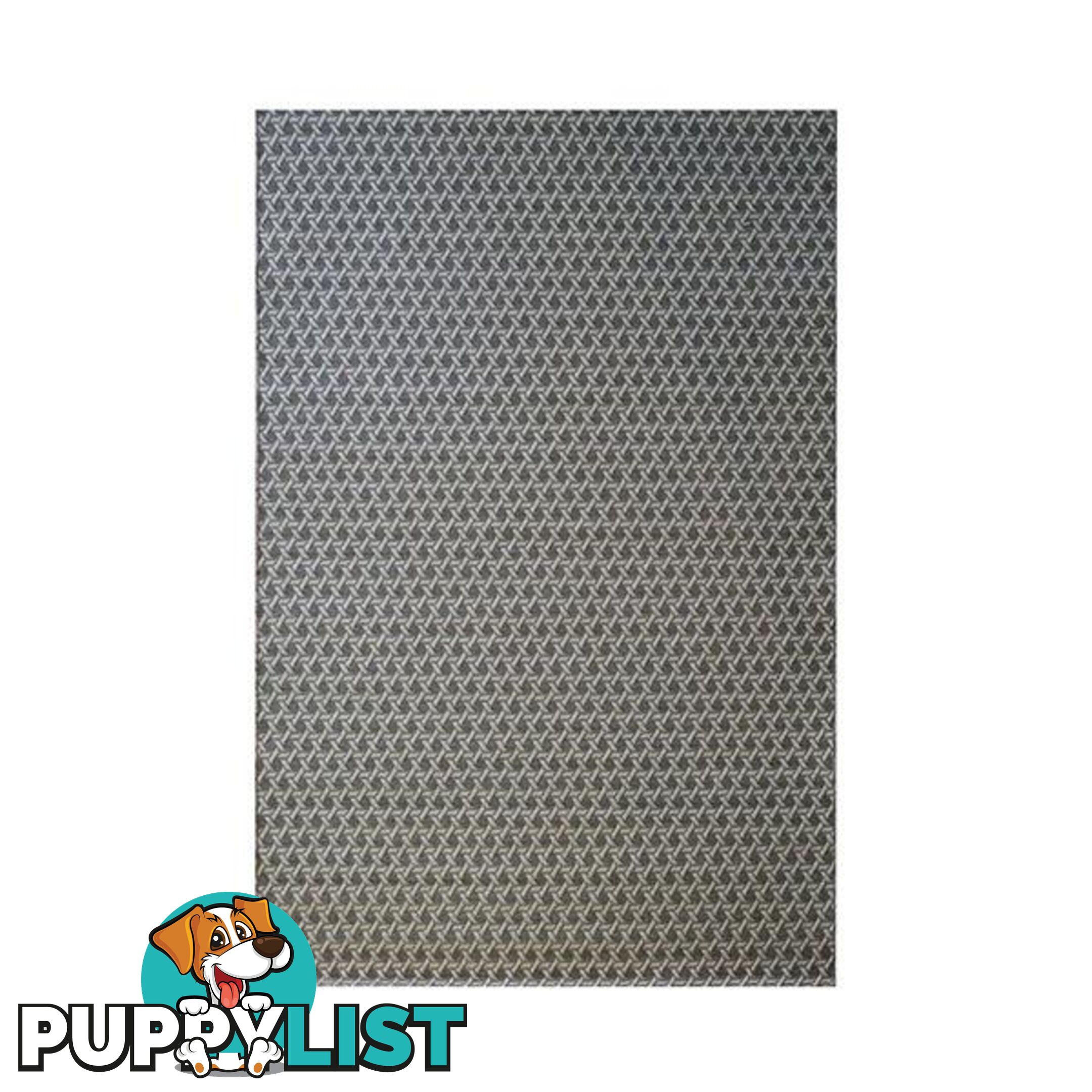 Grey Twine Polypropylene Rug 120 X 170 Cm - Unbranded - 7427046157575