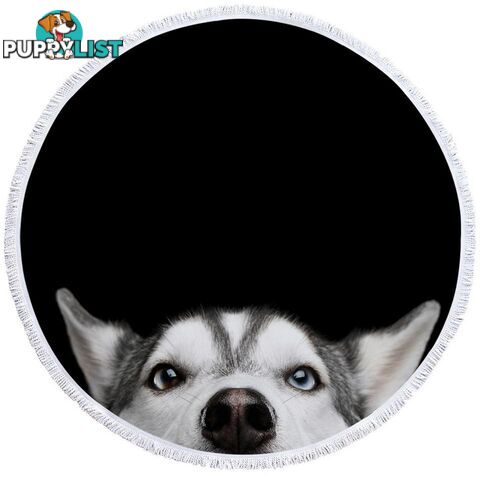 Cute Husky Dog Beach Towel - Towel - 7427046313001