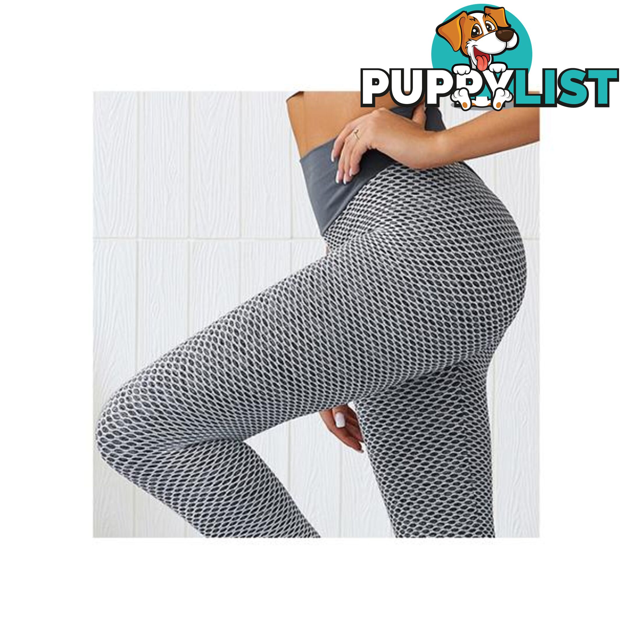 Mesh Knitting Yoga Pants High Waist Gym - Unbranded - 787976605650